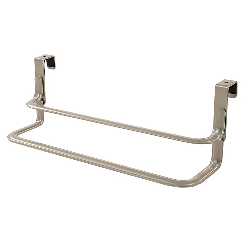 Ashley Over The Cabinet Double Towel Bar Satin Nickel