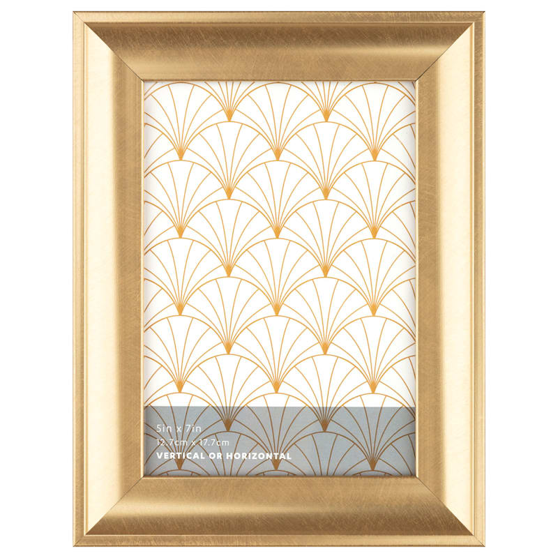 Gold Scoop Profile Tabletop Picture Frame, 5x7