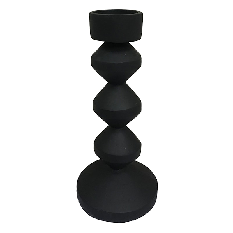 Matte Black Taper Candle Holder, 8" At Home