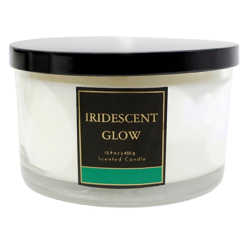 Iridescent Glow Scented Jar Candle, 15.9oz
