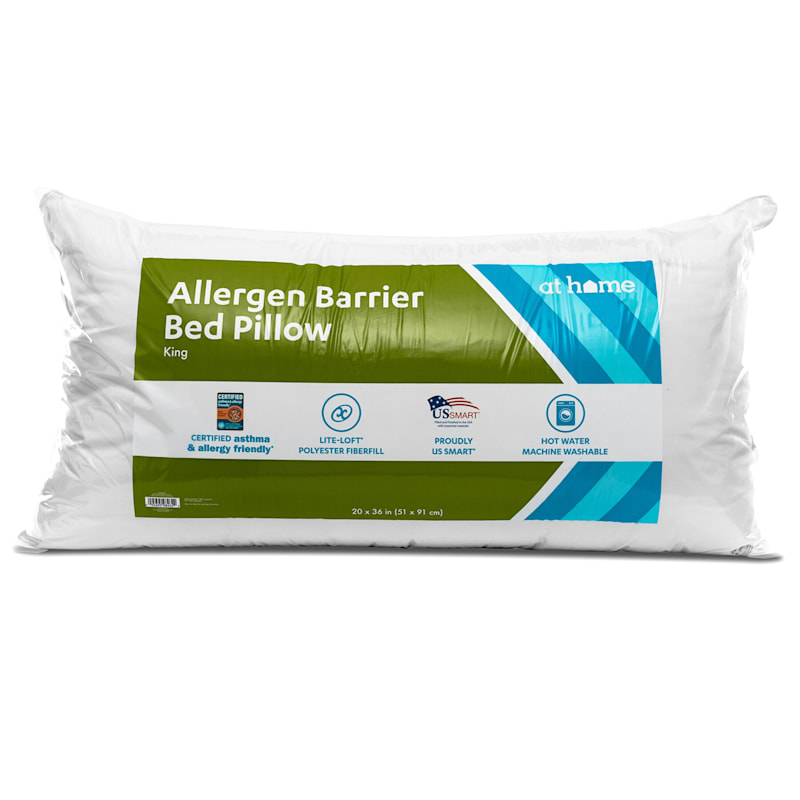 Athsma And Allergy Foundation Of America Pillow With Allergen Barrier King