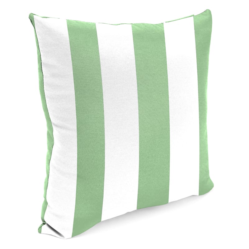 Aloe Awning Striped Oversized Outdoor Throw Pillow, 20"