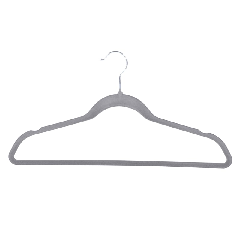 25-Pack Velvet Suit Hanger, Grey