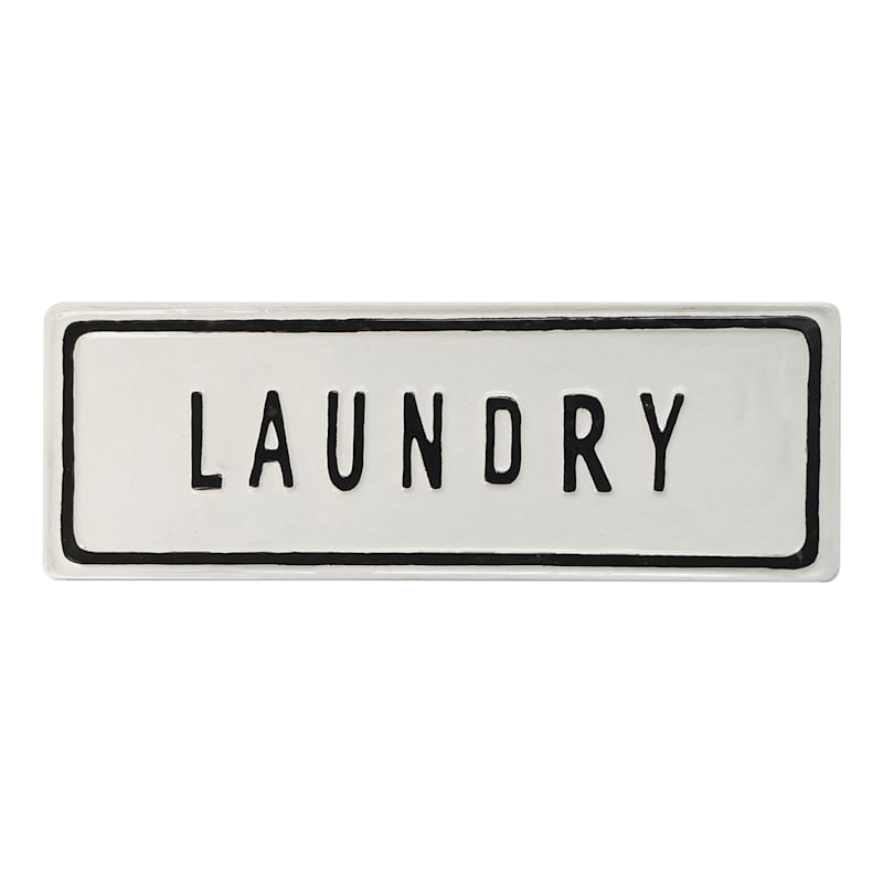 14X5 Metal Laundry Word Sign