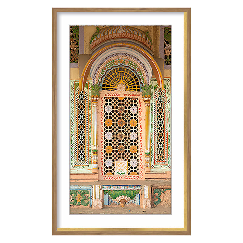 Glass Framed Cycle of Virtue Wall Art, 19x31