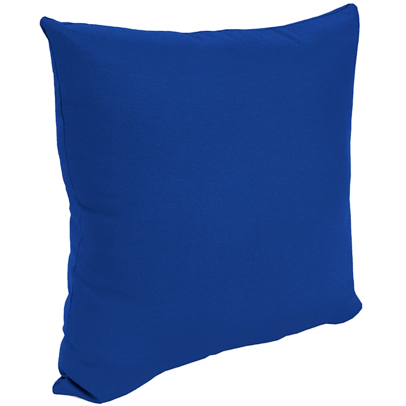 Cobalt Canvas Outdoor Throw Pillow 16, Cobalt Blue Outdoor Pillows