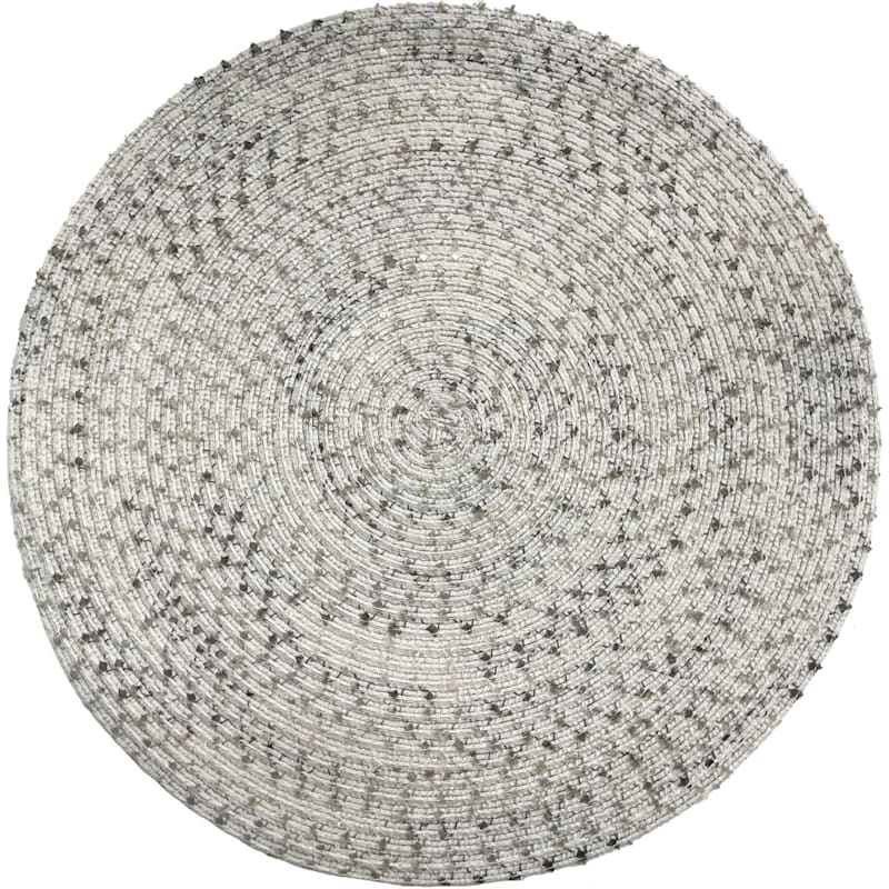 Boucle Round Placemat Dune
