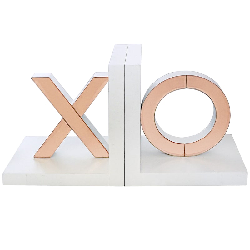 Rose Gold XO Bookend, 4"