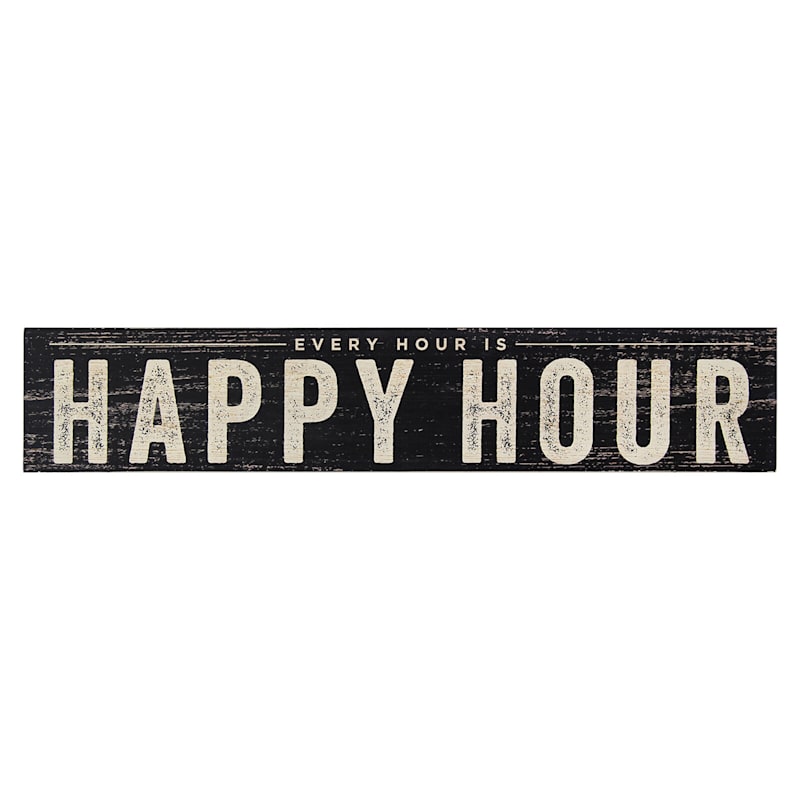 Happy Hour Wall Sign, 36x7