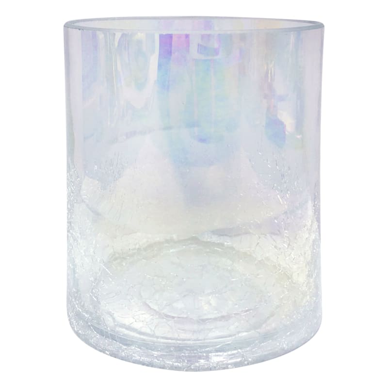 Clear Glass Pillar Candle Holder, 5"