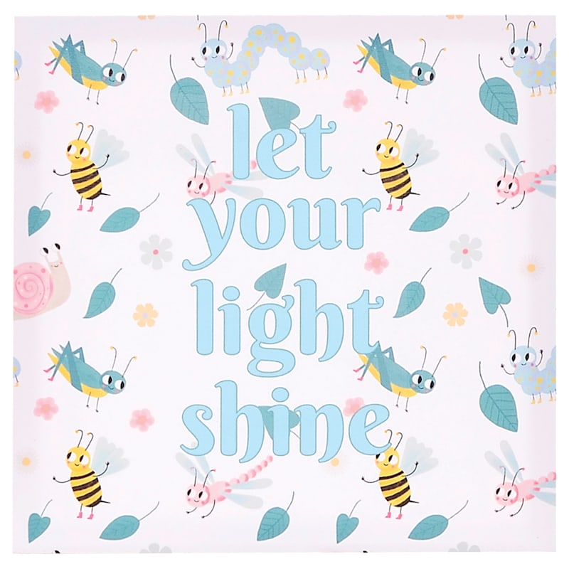 Let Your Light Shine Canvas Wall Art, 12"