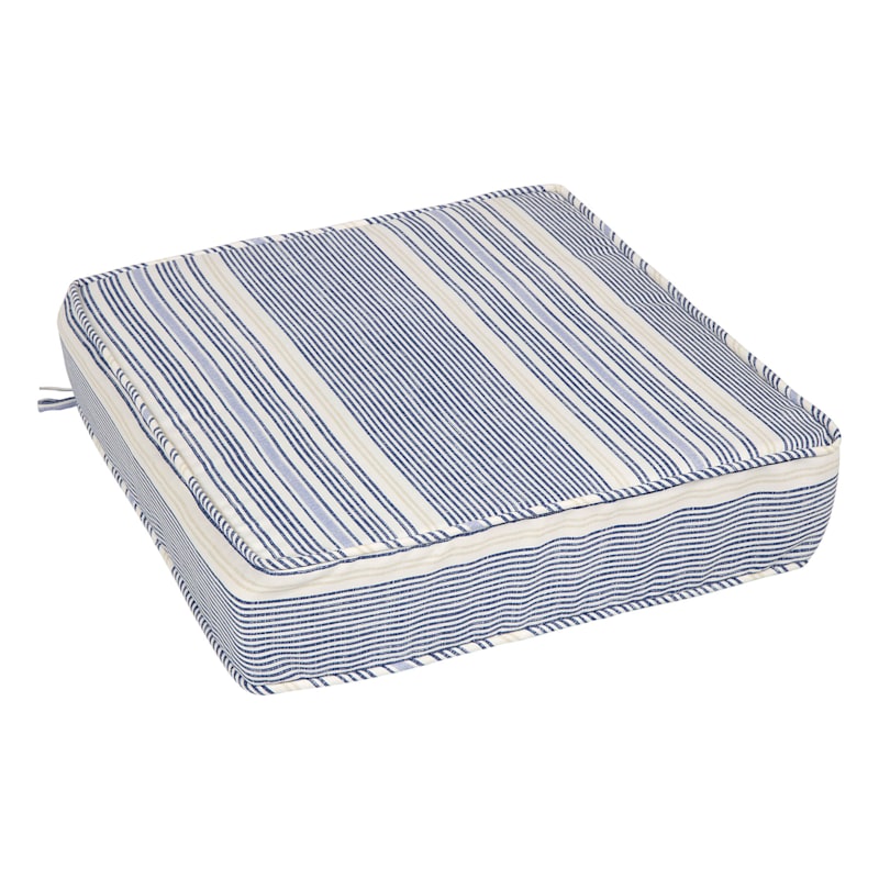 Calisto Striped Outdoor Gusseted Deep Seat Cushion
