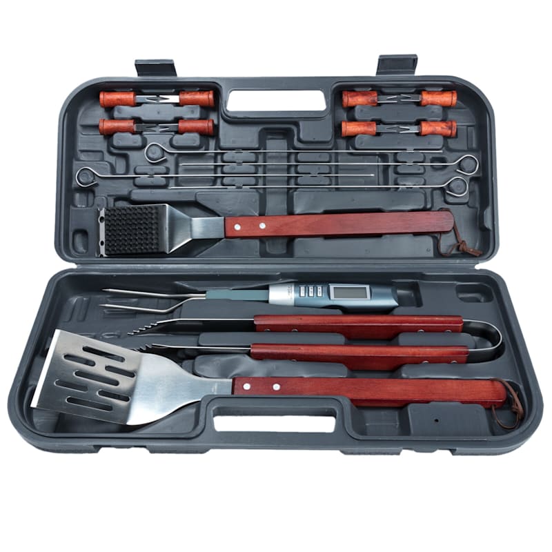 17-Piece Stainless Steel BB-Q Tool Set