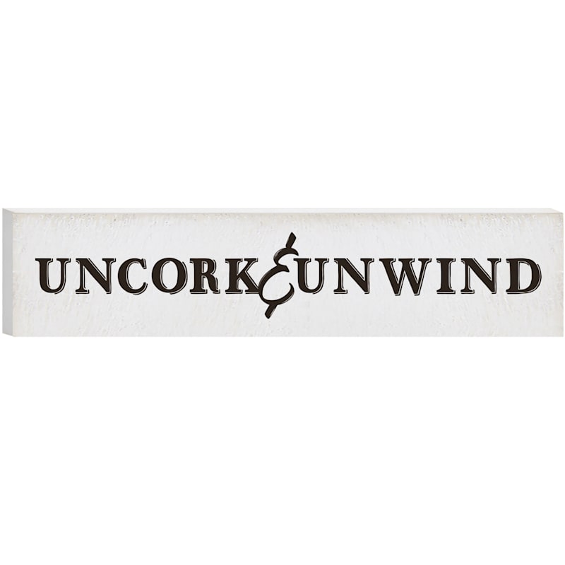 18X4 Uncork Unwind Wall Art