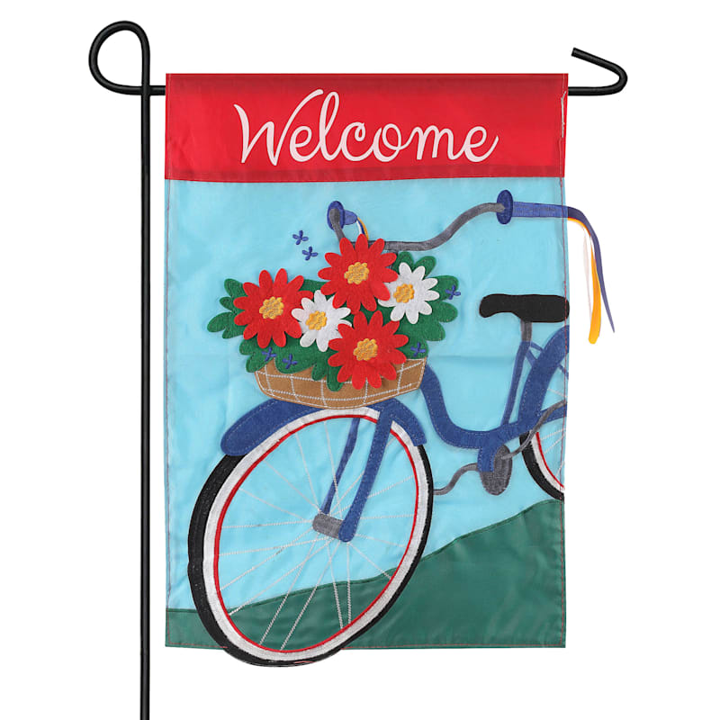 Summertime Bicycle Garden Flag