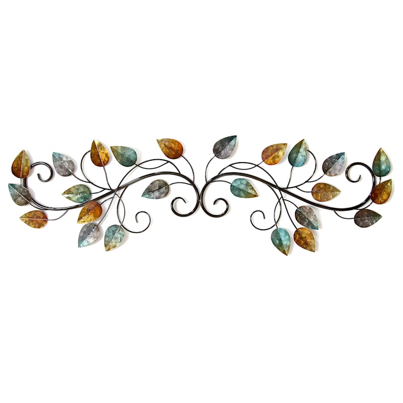 40X11 Multi Color Leaf Over The Door Wall Decor
