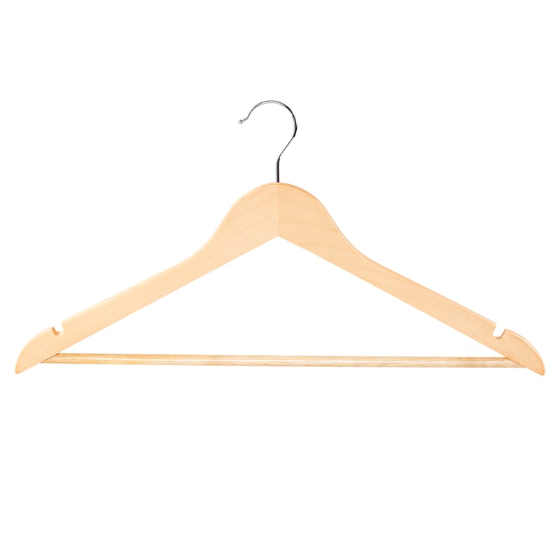 Wood Natural 20 Piece Suit Hanger | At Home