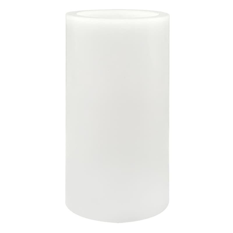 3X6 Led Flameless Pillar Candle White
