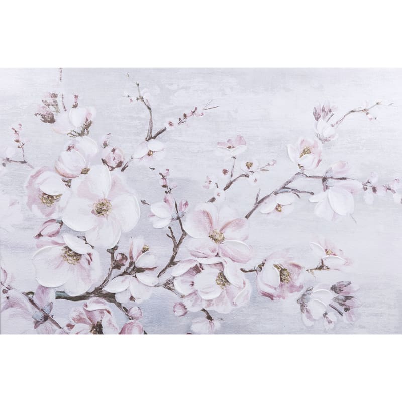 Pink Blossoms Printed Canvas Wall Art, 36x24