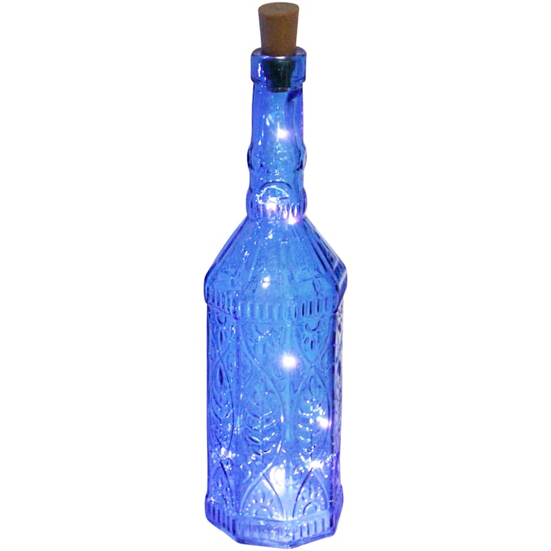 Blue LED Light Up Bottle, 13"
