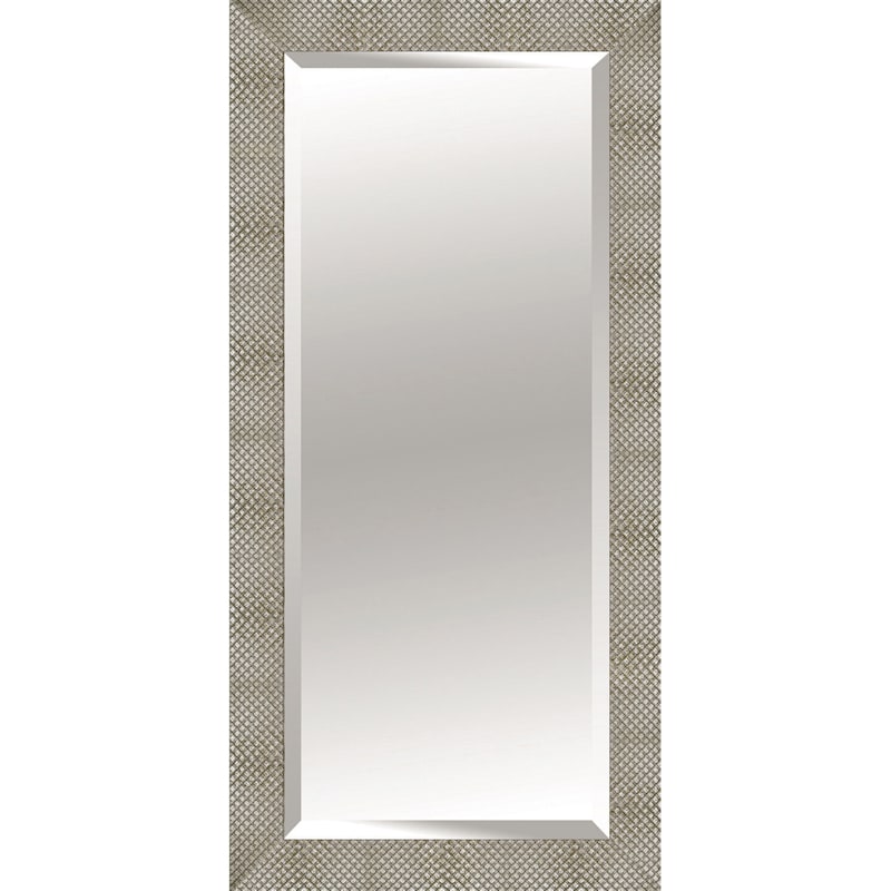 Solid Silver Wood Nest Floor Mirror, 32x68