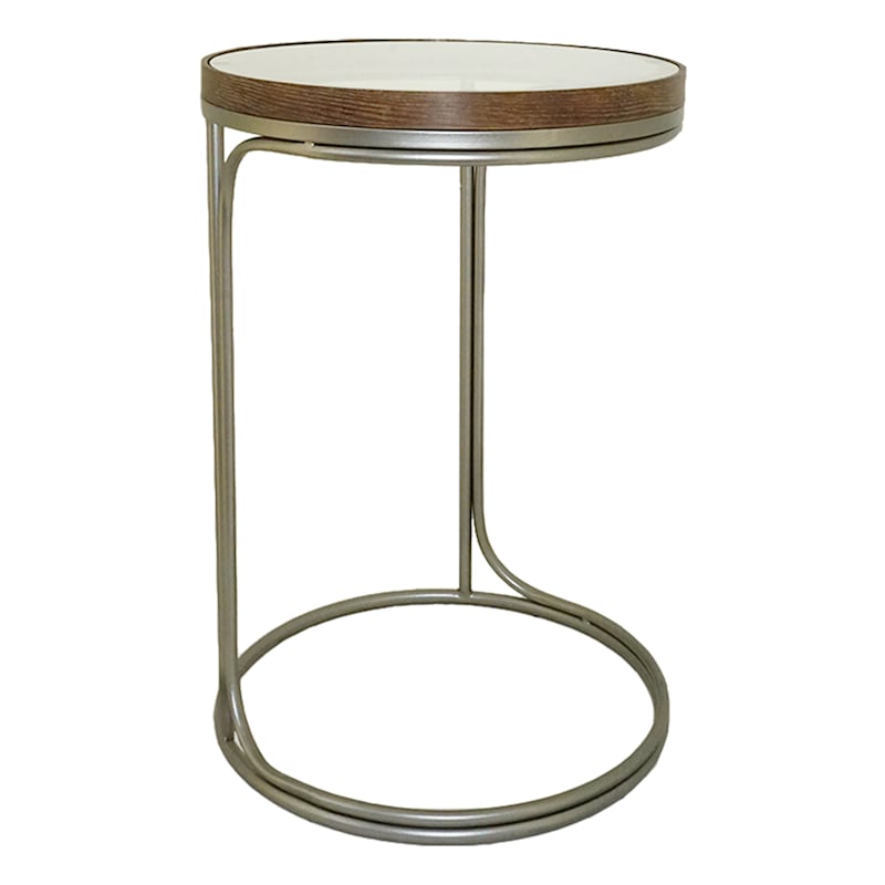 Round Metal C-Table, Small