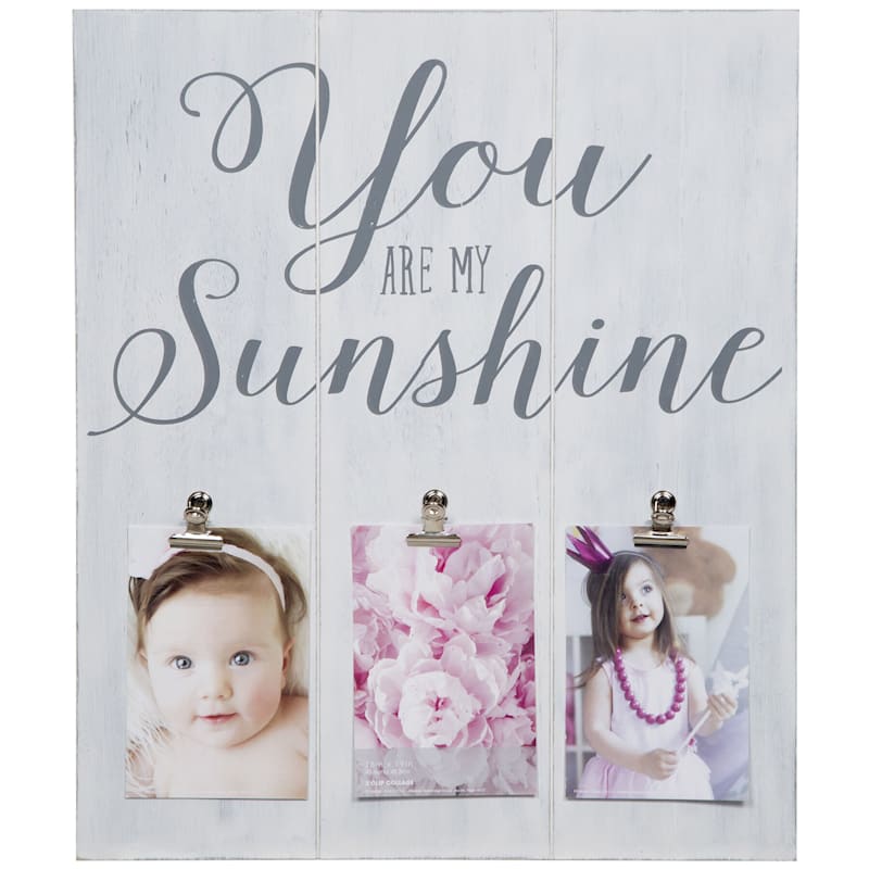 3-Clip You Are My Sunshine Photo Wall Collage, 16x19