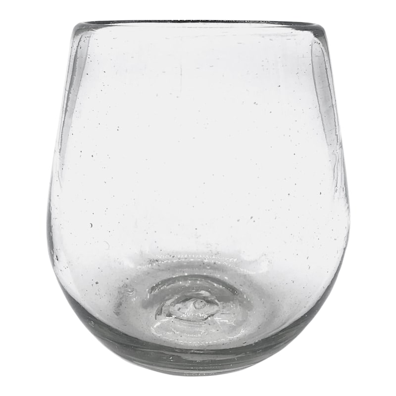 Honeybloom Recycled Glass Stemless Wine Glass