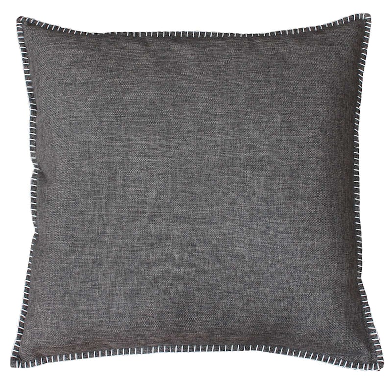 Charleston Grey Reversible Linen Pillow 22in.