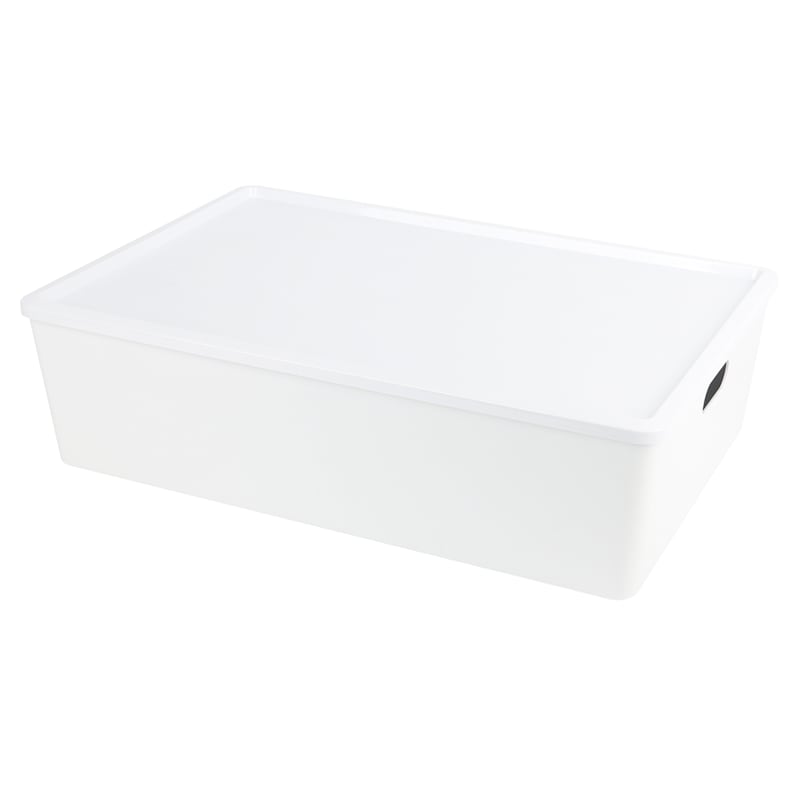 26l Lisse White Bin with Lid
