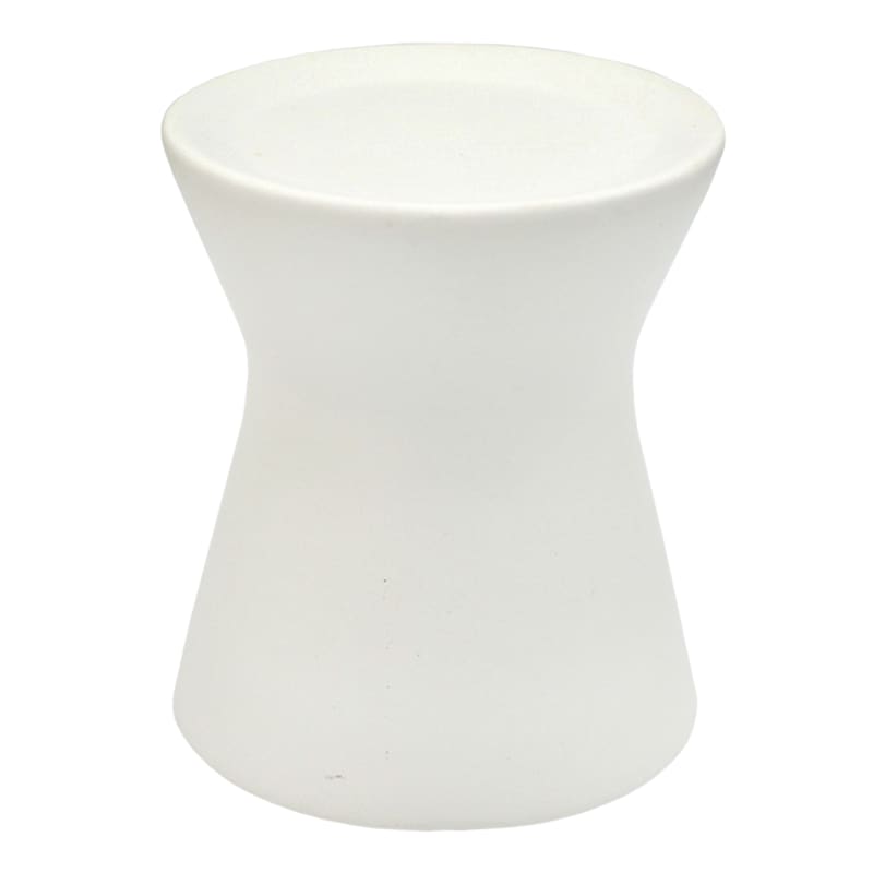 Tracey Boyd White Candle Holder, 4.5"