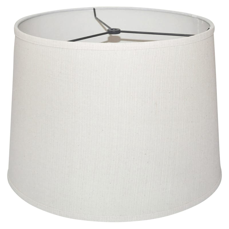 Off-White Linen Table Lamp Shade, 14x13