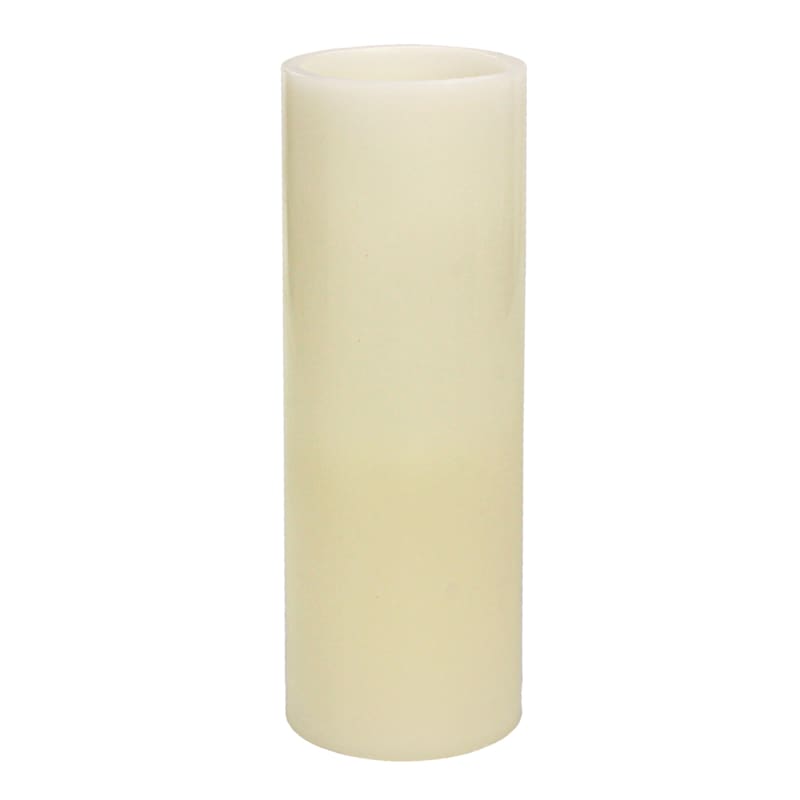3X8 Led Flameless Pillar Candle Ivory