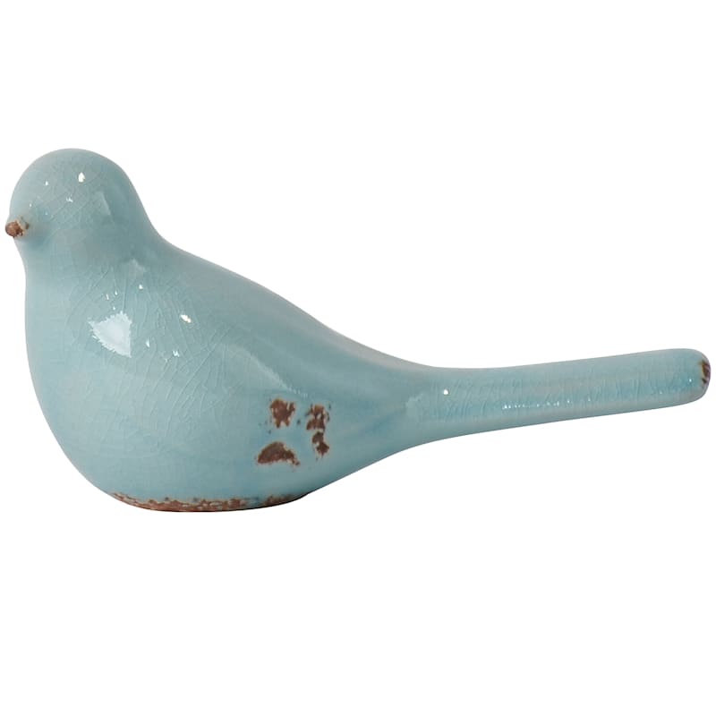 Blue Ceramic Dove, 4"