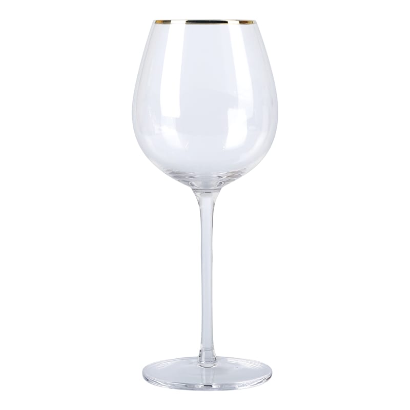 Wine Goblet/Gold Rim
