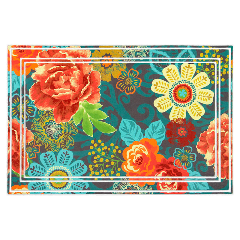 Fashion Floral Boutique Doormat, 24x36