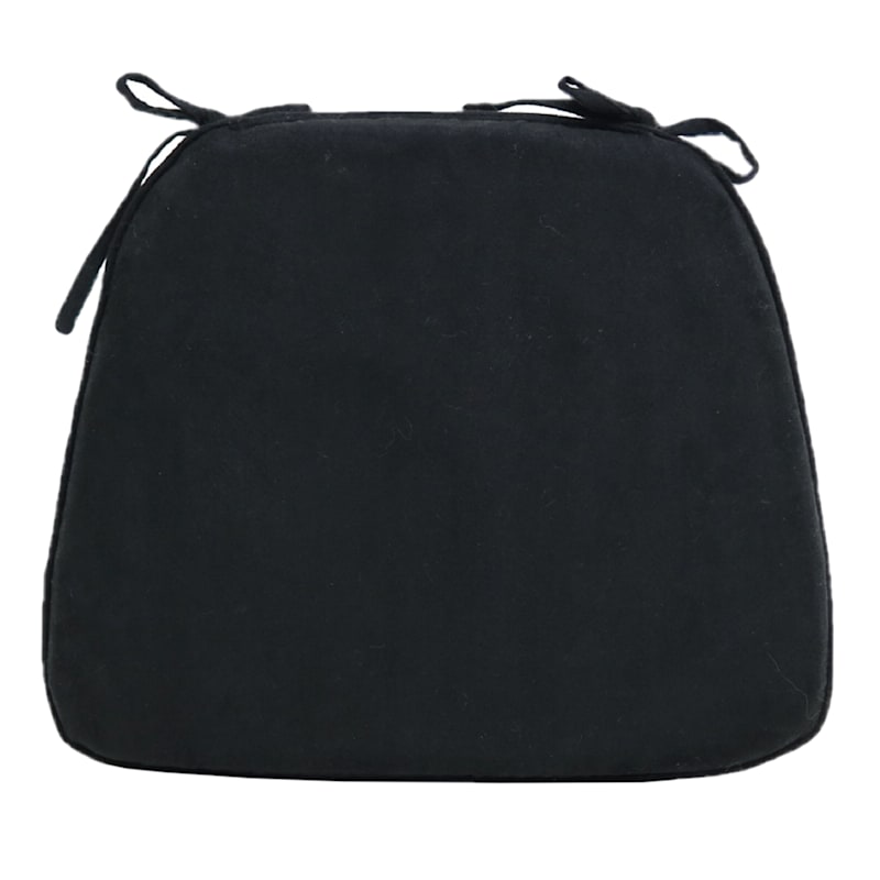 Black plush chair cheap
