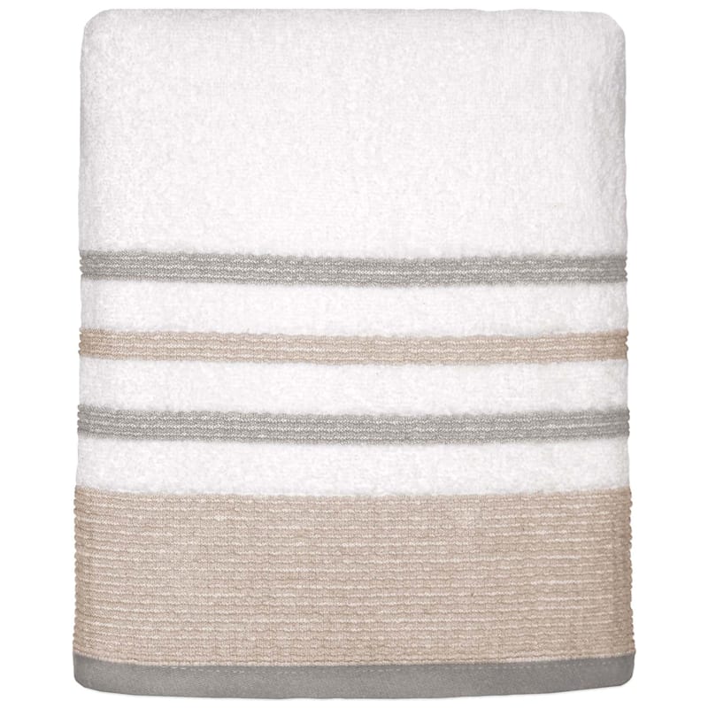 Samantha Sand/Grey Bath Towel