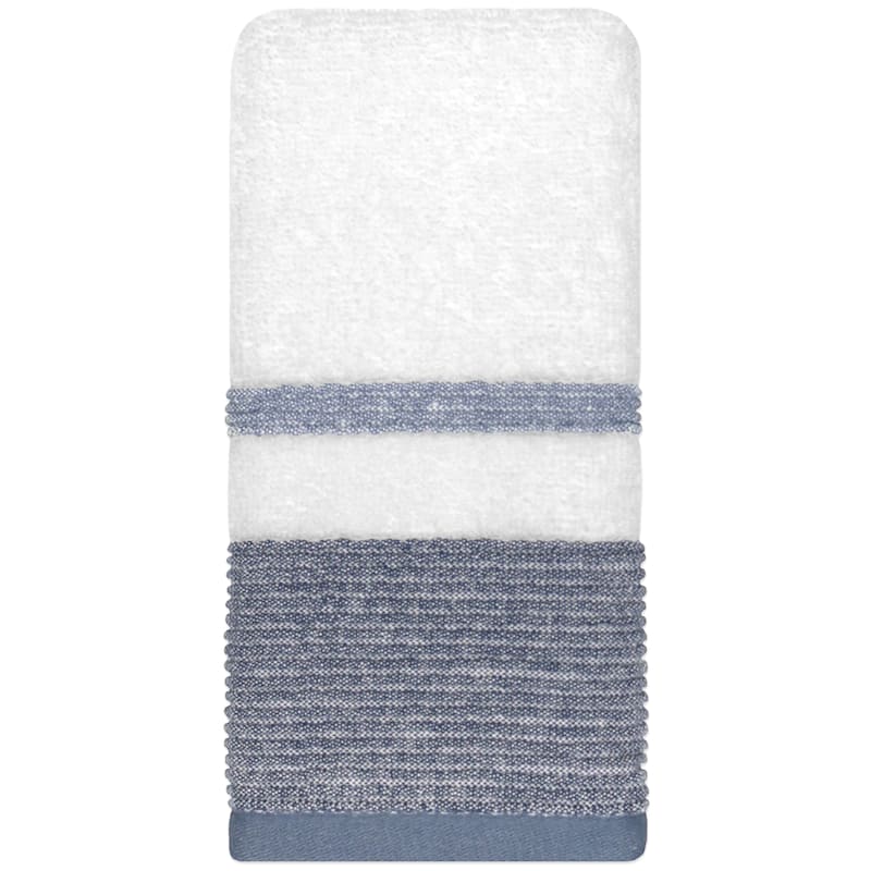 Samantha Blue/Grey Finger Tip Towel