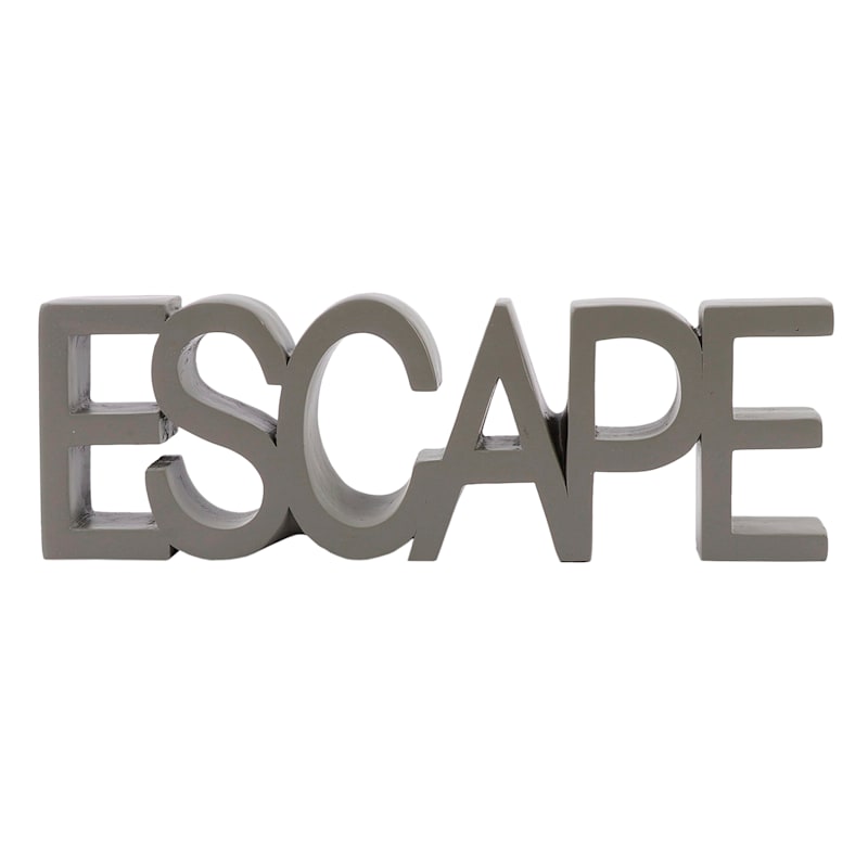 Escape Cutout Table Sign, 12X4