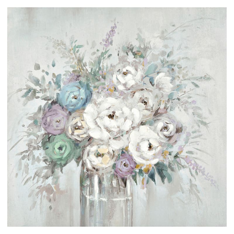 Grace Mitchell Floral Canvas Wall Art, 24"