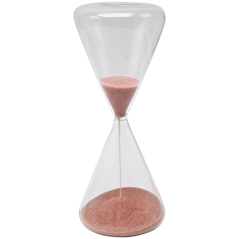 Pink Sand Hourglass, 9.5"