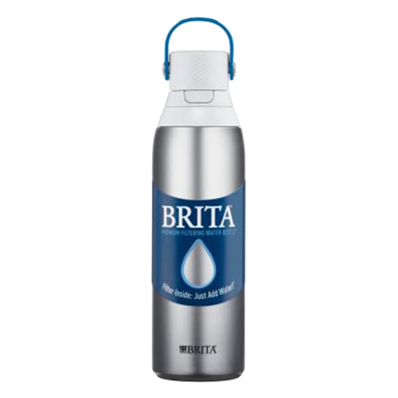 Brita Premium Filtering Stainless Steel Water Bottle, 20oz