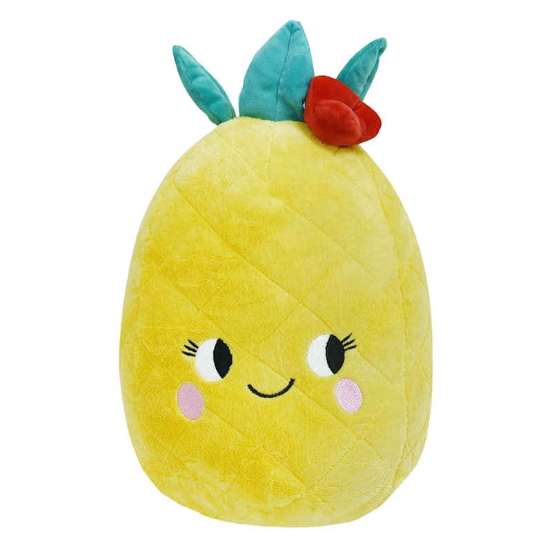 Tiny Dreamers Plush Happy Pineapple Throw Pillow, 14.5x10