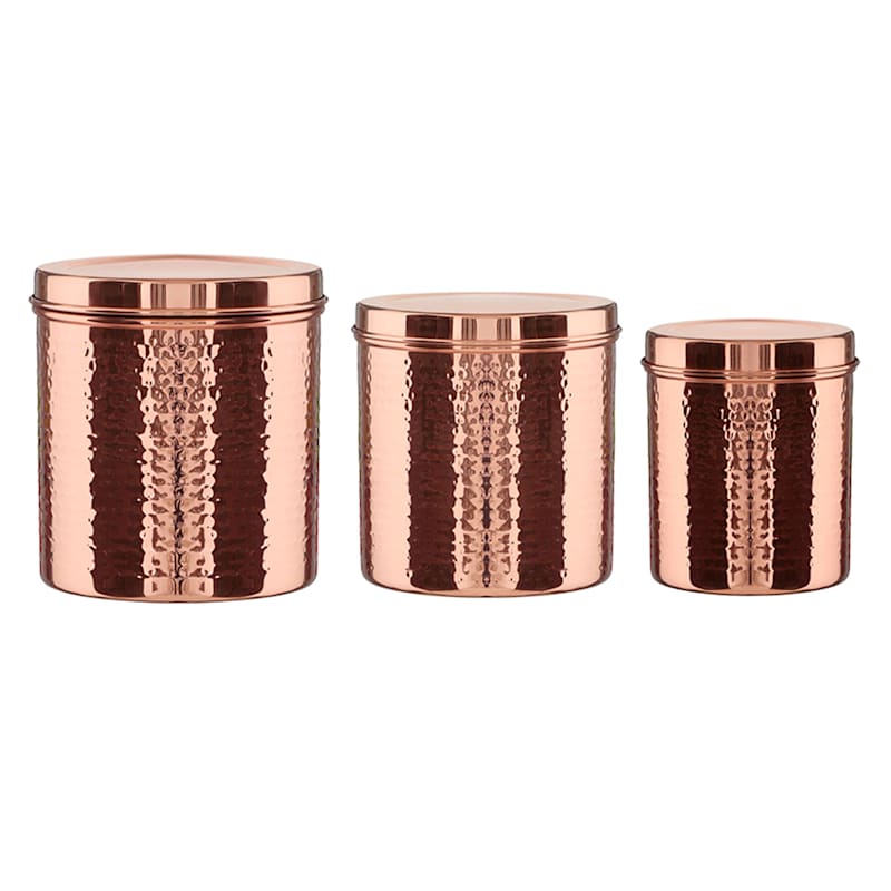 Diamond Pattern Canister Set - The Copper Q