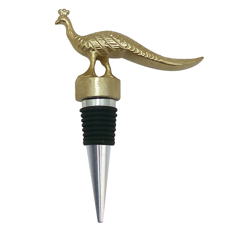 Peacock Metal Bottle Stopper