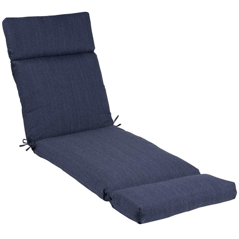 Wheaton Midnight Blue Premium Universal Outdoor Chaise Lounge Cushion