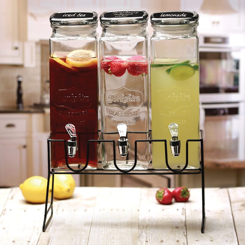 Beverage Dispenser With Stand Large 3 Gallon Iced Cold Drinks Party Lemonade Tea 