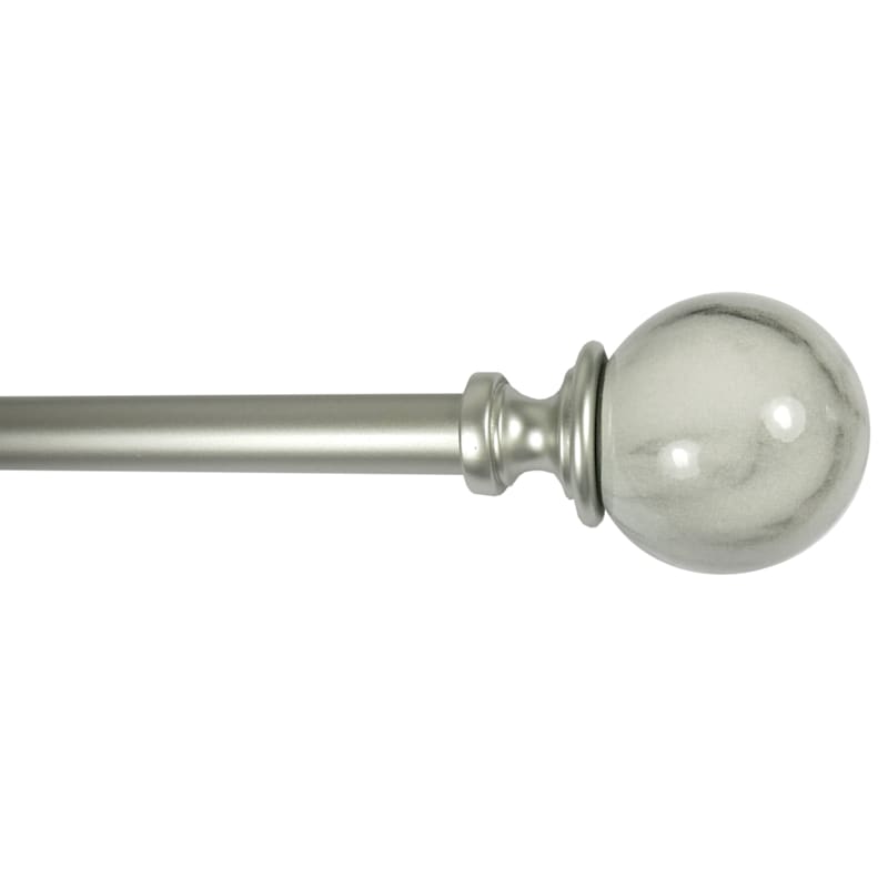 Two Sizes Nickel Ball Adjustable Curtain Rod 