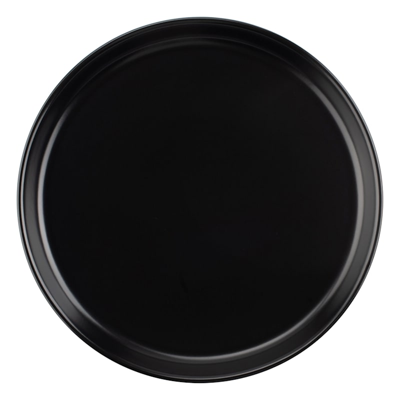 Matte Black Stoneware Dinner Plate